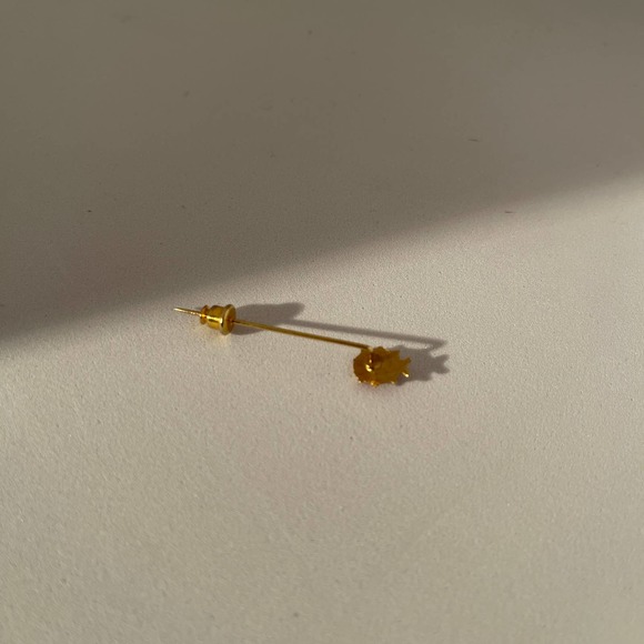 Vintage Gold Tone Enamel Laby Bug Lapel Stick Pin 4 cm - Picture 8 of 9